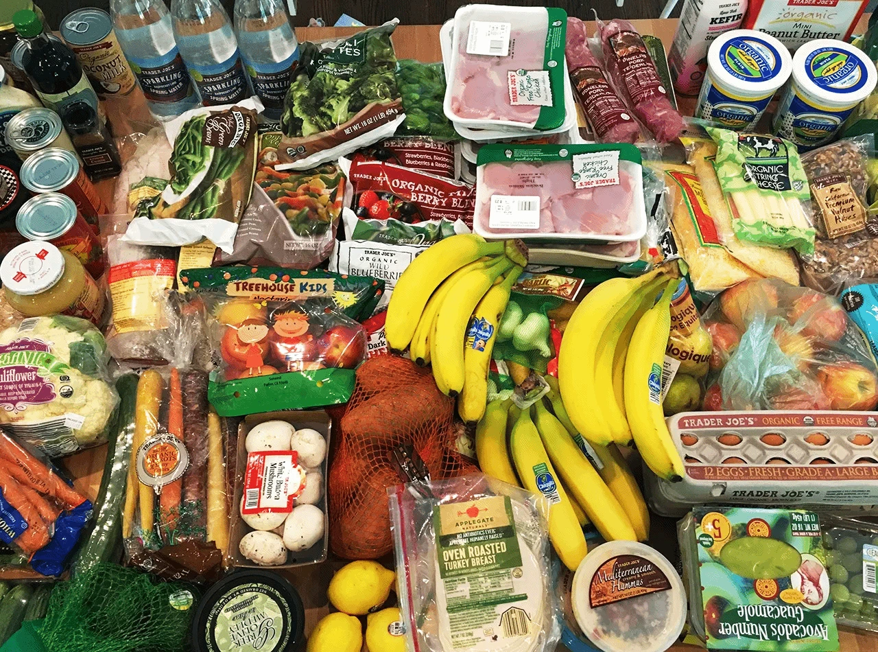 Trunk full of groceries by Isabella J.